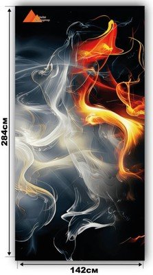 Гибкий мрамор Огненный дым 2