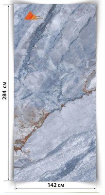 Гибкий мрамор Лагуна Адзурро (CL)